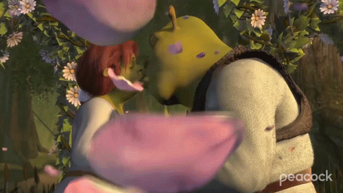 Shrek Film Kiss GIF by Peacock