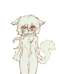 stargrrl cat heart star furry Sticker