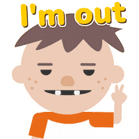 Im Out See Ya Sticker by Woohoo Storytime