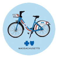 Bluebikes Sticker by Blue Cross Blue Shield of Massachusetts