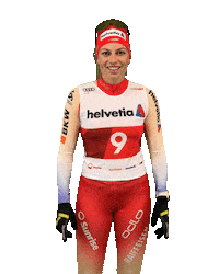 helvetia_schweiz point up steiner swiss ski helvetia Sticker