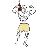Vinoboxnl drink wine strong drunk Sticker