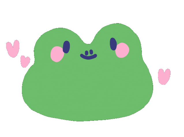 jjannnie giphyupload frog tabetaaii jjannnie Sticker