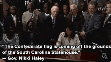 confederate flag news GIF