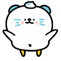 Cream Otter Sticker by 大白丸丸(daibai maru)