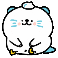 Cream Otter Sticker by 大白丸丸(daibai maru)