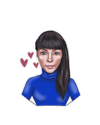 In Love Face Sticker