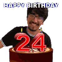 24Th Birthday Sticker