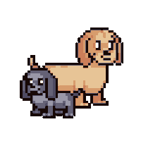 Puppy Puppies Sticker by Abstract HotDogs