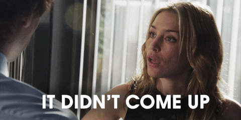 it didnt come up annie walker GIF by Covert Affairs
