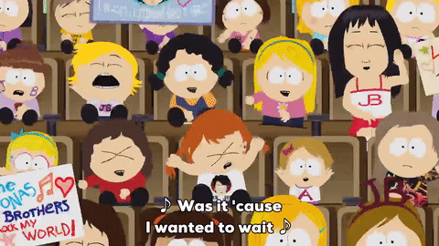 jonas brothers singing GIF by South Park 