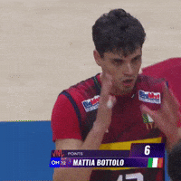 Volleyball Shakes Head GIF