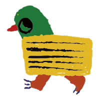 Festival Duck Sticker by Jeju Olle Trail
