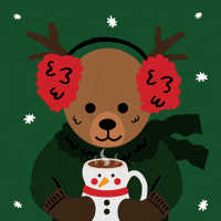 Stay Warm Hot Chocolate GIF by Jessica Lau