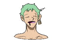 Sleepy One Piece Sticker