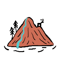 Water Floating Sticker by judit orosz