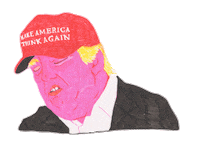 Donald Trump Art Sticker by marina noseque