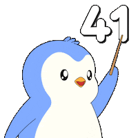 6 7 Penguin Sticker by Pudgy Penguins