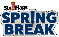 Happy Spring Break Sticker by Six Flags
