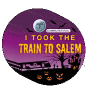 Commuter Rail Halloween Sticker by gykantler