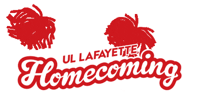 Ragin Cajuns Homecoming Sticker by University of Louisiana at Lafayette