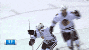 excited chicago blackhawks GIF by NBC Sports Chicago