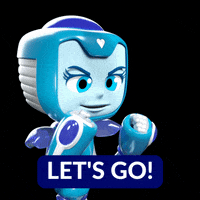 bluestudios lets go pumped hyped bella GIF