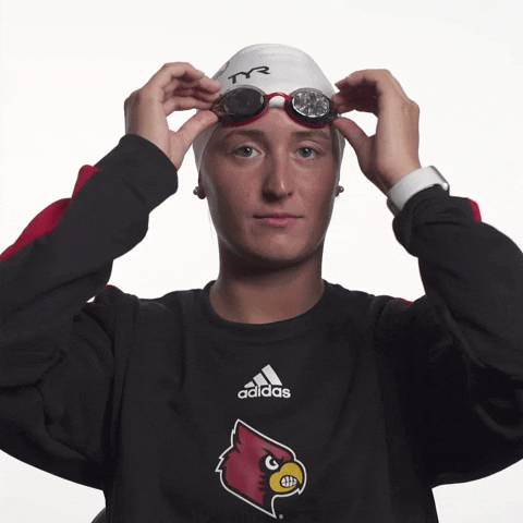 University Of Louisville Swimming GIF by Louisville Cardinals