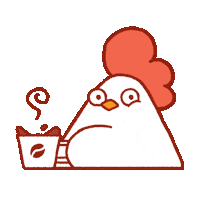 Scared Coffee Sticker