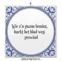 Nl Harken Sticker by Tegelspreuken.nl