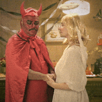 Costume Party Kiss GIF by Halloween Party