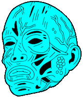 80s face Sticker by Psychrome