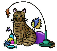 Cat Cartoon Sticker by TEHZETA