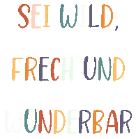 creannativa colorful wild bunt wunderbar Sticker