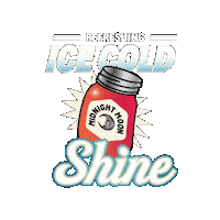 Drink Up Ice Cold Sticker by Midnight Moon Moonshine