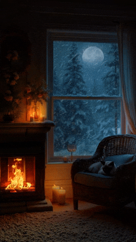 ambiancehometv giphyupload cat cozy relaxing GIF