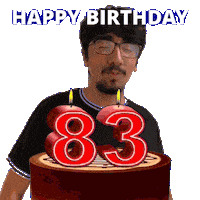 83 Birthday Sticker