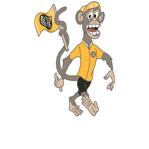 Monkey Escape Sticker by The Cake Movement