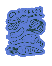 Hungry Vegan Sticker by CiaoPickles