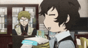 oxo_raccoon bsd bungo stray dogs dazai osamu GIF