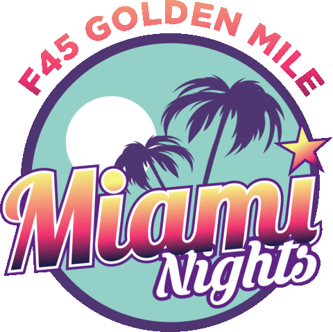 Miaminights Sticker by F45 Golden Mile