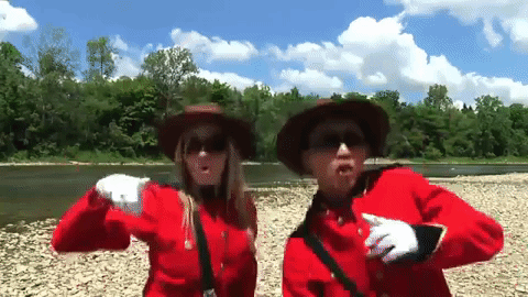people celebrating Canada day 2025