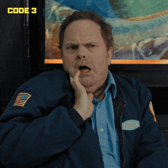 Nervous The Office GIF by Code 3 Movie