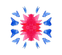 watercolor kiss Sticker by verdeamarillo