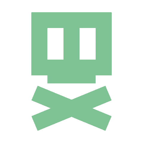 EscapeMakkum giphyupload wink skull escape Sticker