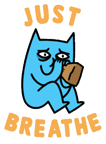 Deep Breath Relax Sticker