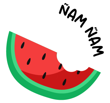 Summer Eating Sticker