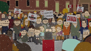protest sitting GIF by South Park 