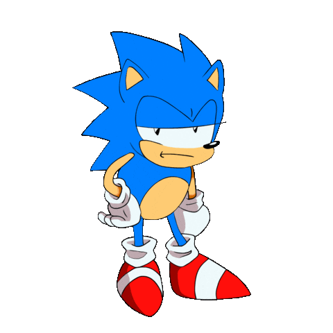 Sonic The Hedgehog Waiting Sticker