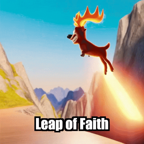 Leap Of Faith Wisdom GIF by elkijahspark